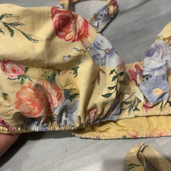 Floral Yellow Bikini Set - Picture 2 of 5